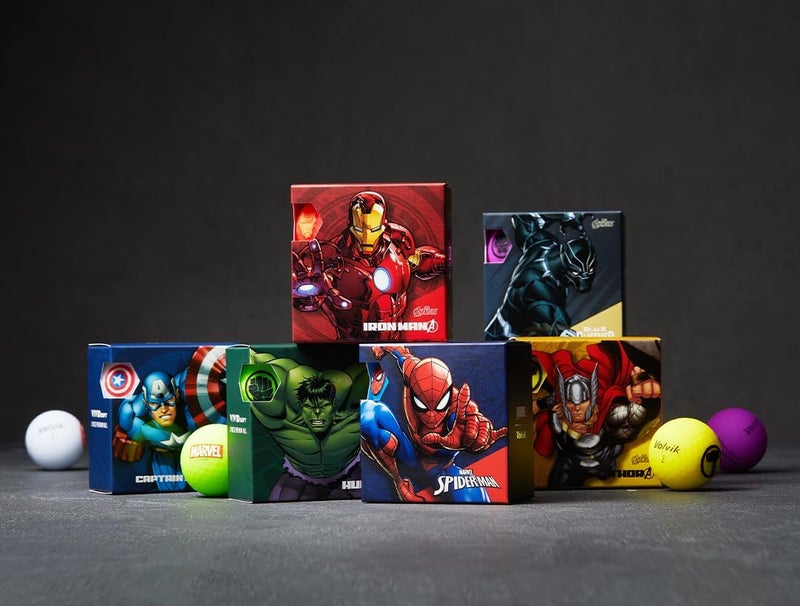 Volvik Vivid Soft Marvel Golf Ball Gift Sets (4 Pack) - Image 2